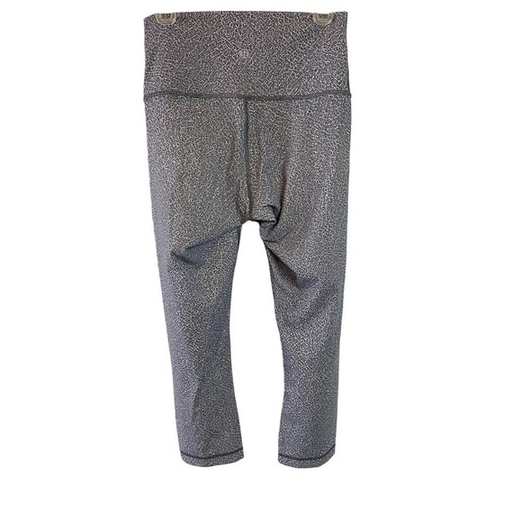 Lululemon Grey Speck Wunder Under High Rise Crop size 4 - Picture 1 of 5